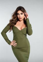 MILITARY MAXI DRESS