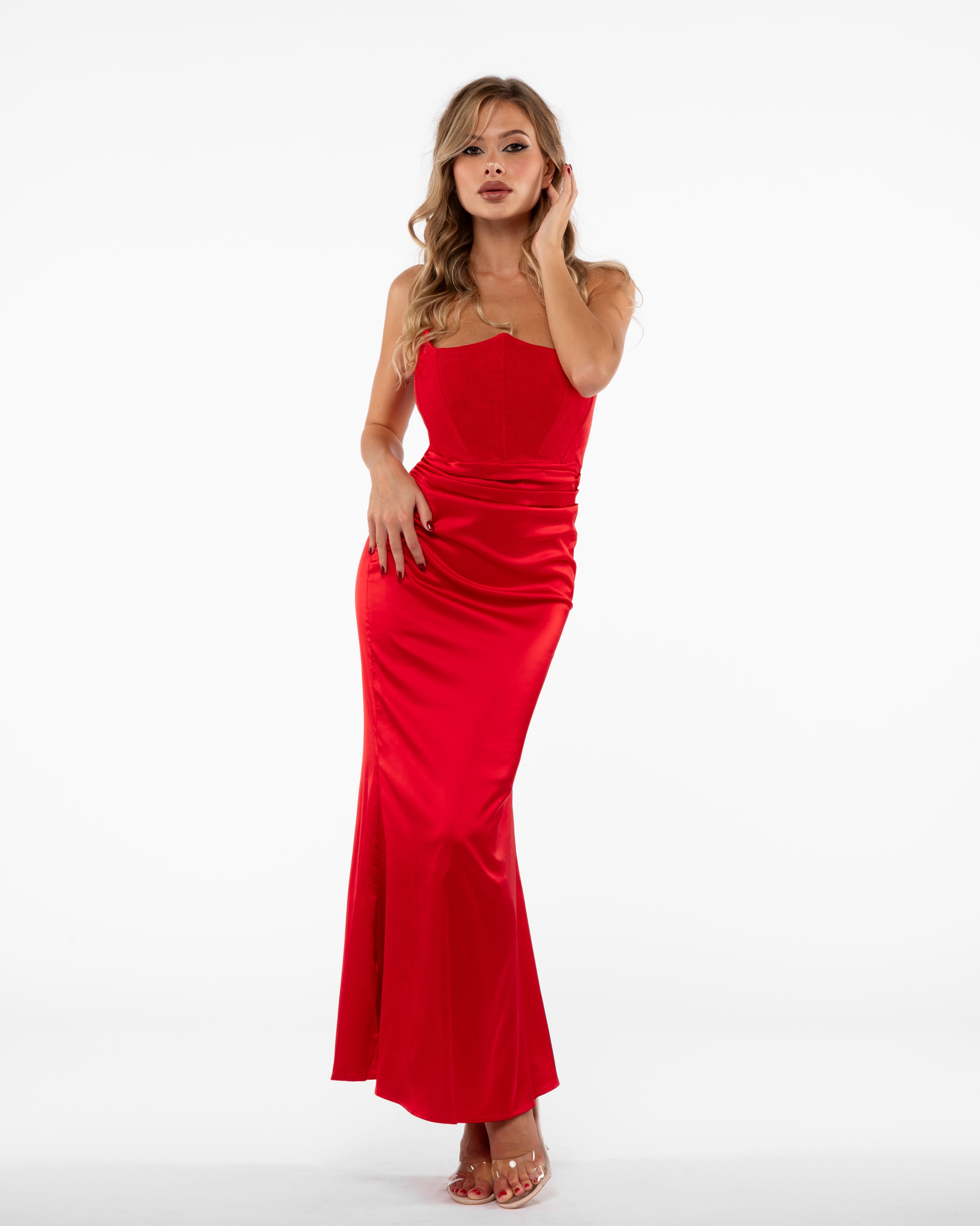 RED CORSET DRESS