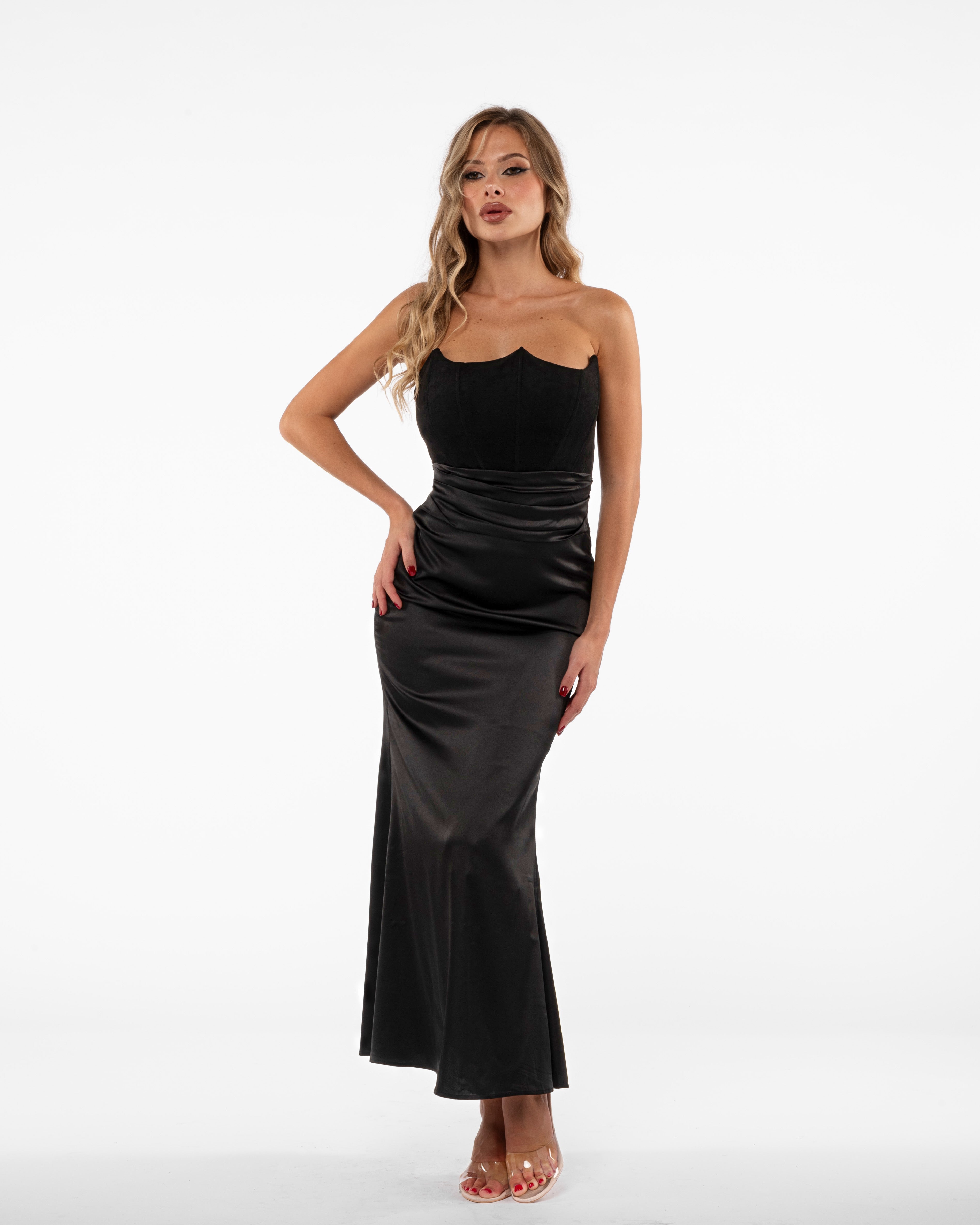 BLACK CORSET DRESS