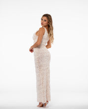 3D ROSES MAXI DRESS